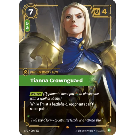 Tianna Crownguard SFD-060 | Spiritforged | ProCards México