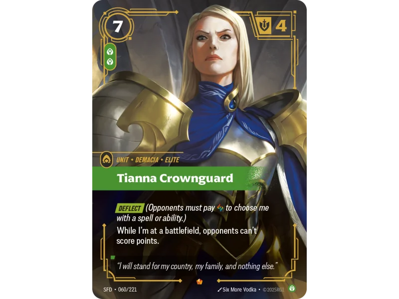Tianna Crownguard SFD-060 | Spiritforged | ProCards México