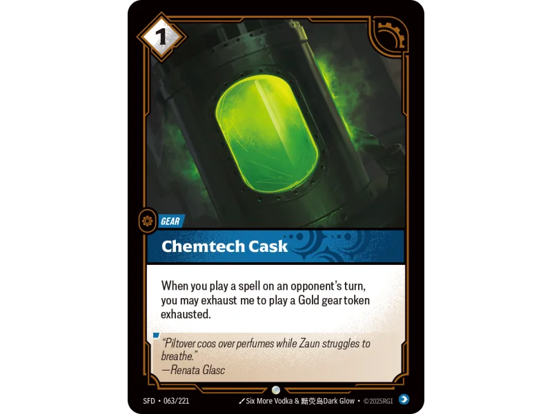 Chemtech Cask SFD-063 | Spiritforged | ProCards México