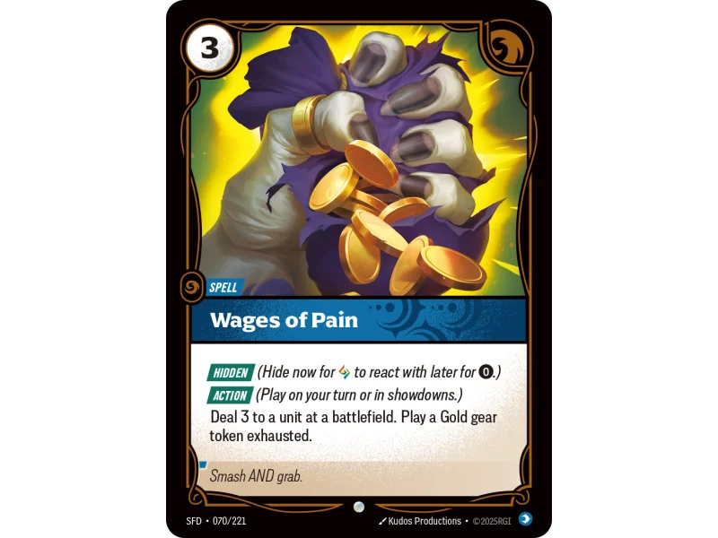 Wages of Pain SFD-070 | Spiritforged | ProCards México