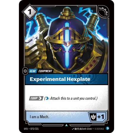 Experimental Hexplate SFD-073 | Spiritforged | ProCards México