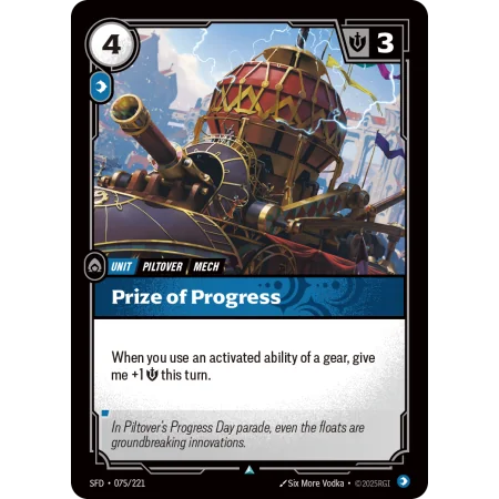 Prize of Progress SFD-075 | Spiritforged | ProCards México