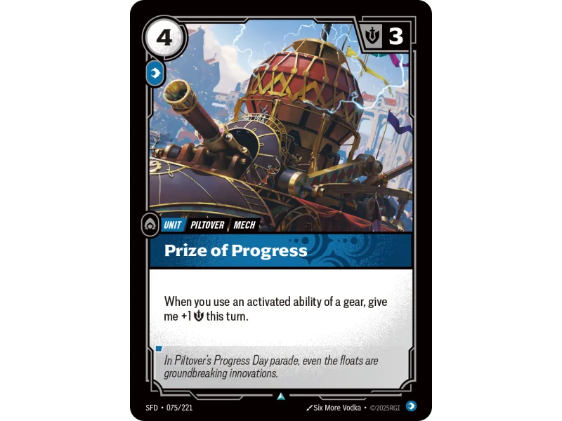 Prize of Progress SFD-075 | Spiritforged | ProCards México