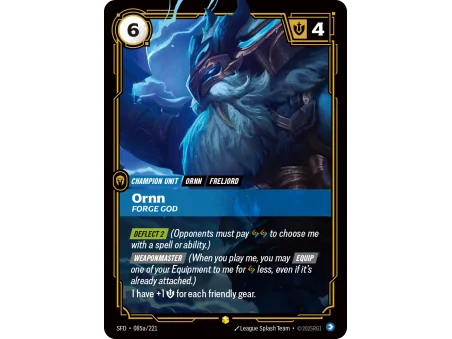 Ornn, Forge God SFD-085A | Spiritforged | ProCards México