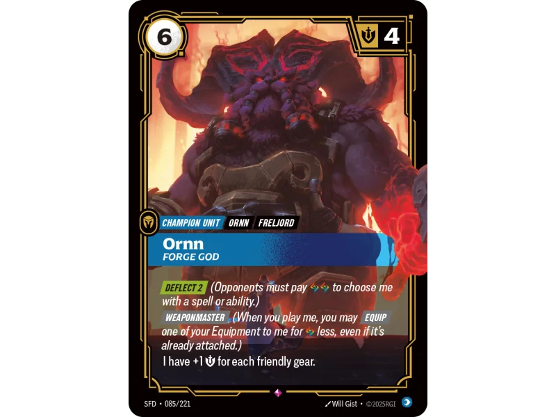 Ornn, Forge God SFD-085 | Spiritforged | ProCards México