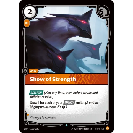 Show of Strength SFD-106 | Spiritforged | ProCards México