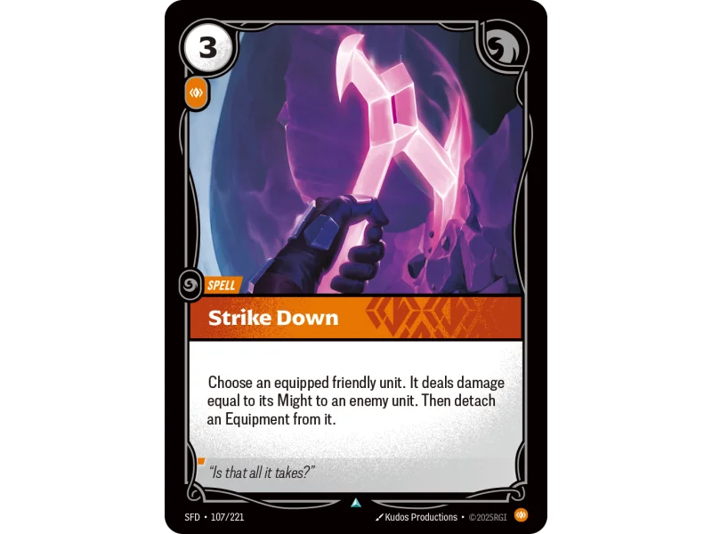 Strike Down SFD-107 | Spiritforged | ProCards México