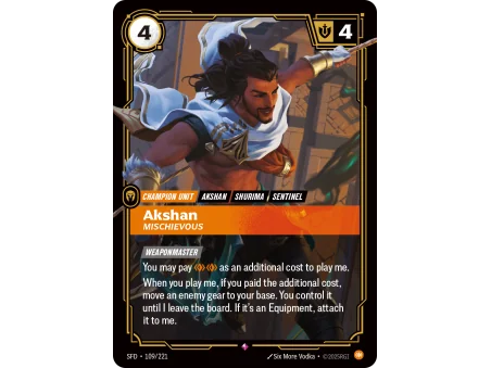 Akshan, Mischievous SFD-109 | Spiritforged | ProCards México