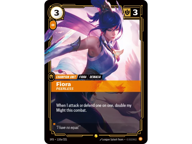 Fiora, Peerless SFD-110A | Spiritforged | ProCards México