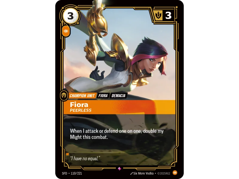 Fiora, Peerless SFD-110 | Spiritforged | ProCards México