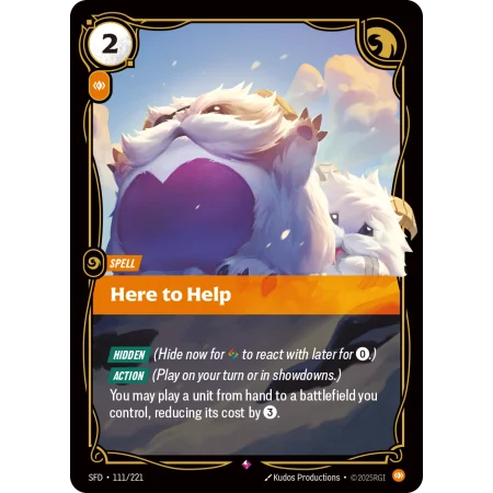 Here to Help SFD-111 | Spiritforged | ProCards México
