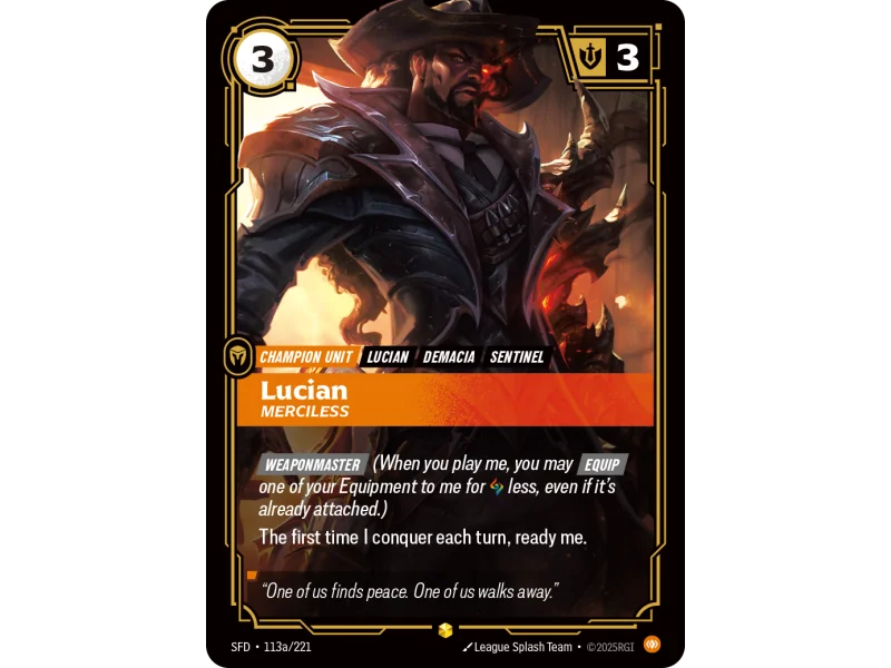 Lucian, Merciless SFD-113A | Spiritforged | ProCards México
