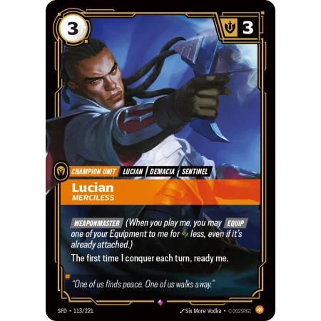 Lucian, Merciless SFD-113 | Spiritforged | ProCards México