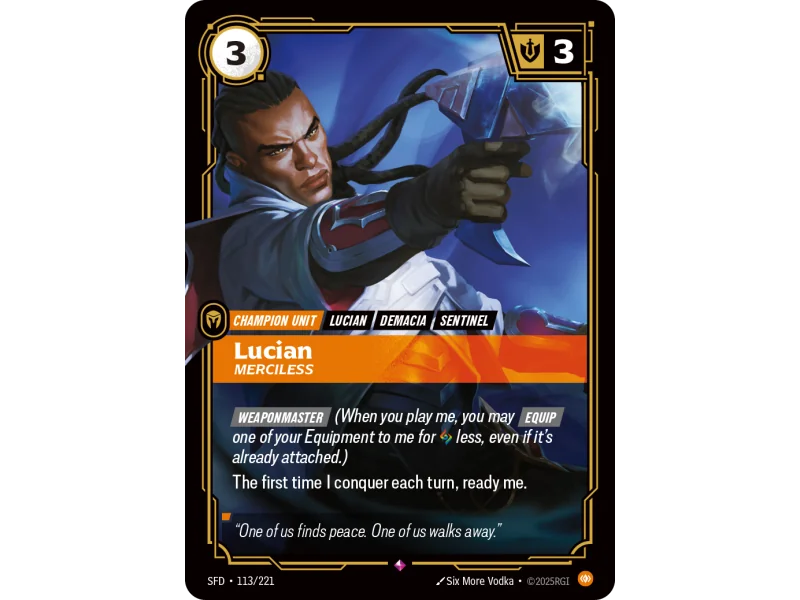 Lucian, Merciless SFD-113 | Spiritforged | ProCards México