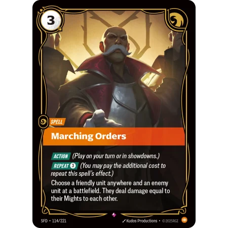 Marching Orders SFD-114 | Spiritforged | ProCards México