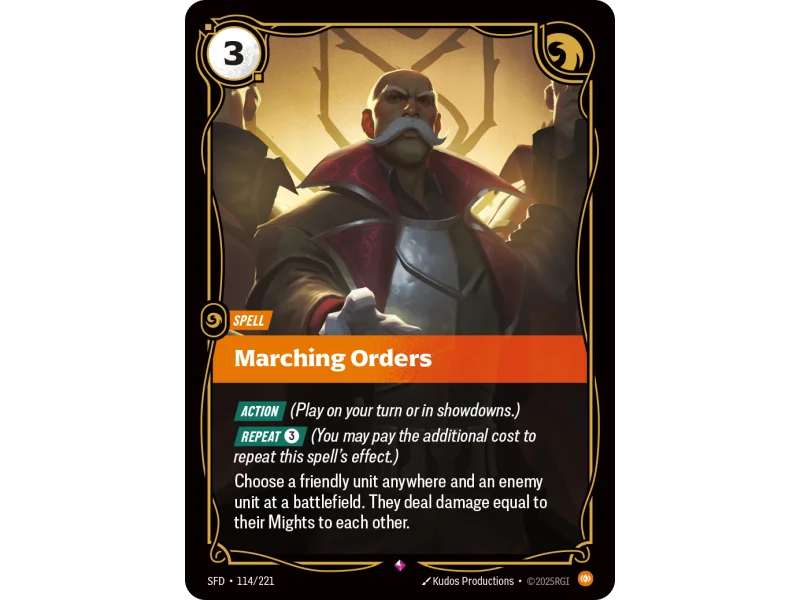Marching Orders SFD-114 | Spiritforged | ProCards México