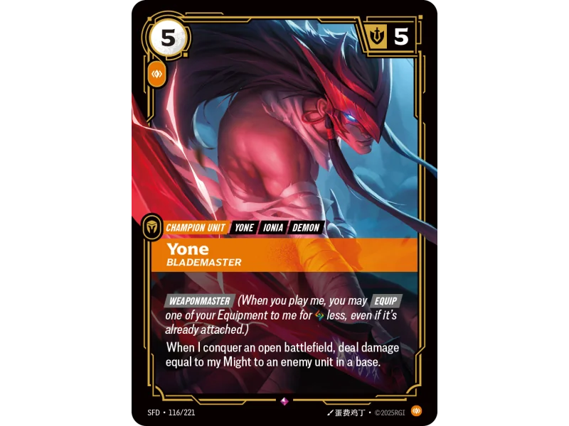 Yone, Blademaster SFD-116 | Spiritforged | ProCards México