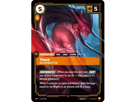 Yone, Blademaster SFD-116 | Spiritforged | ProCards México