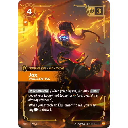Jax, Unrelenting SFD-119 | Spiritforged | ProCards México