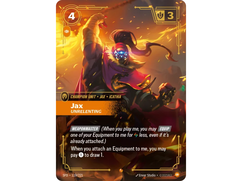 Jax, Unrelenting SFD-119 | Spiritforged | ProCards México