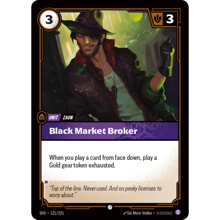 Black Market Broker SFD-121 | Spiritforged | ProCards México