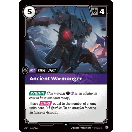 Ancient Warmonger SFD-131 | Spiritforged | ProCards México