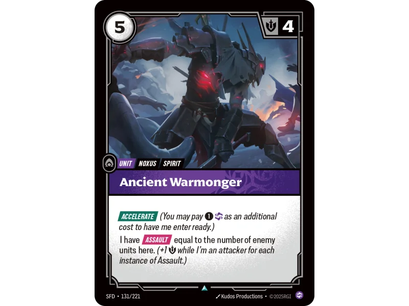 Ancient Warmonger SFD-131 | Spiritforged | ProCards México