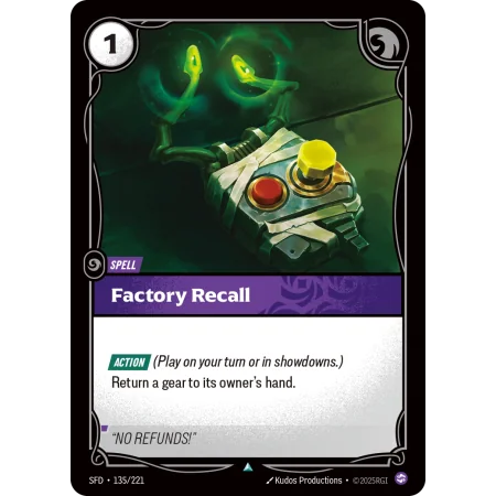 Factory Recall SFD-135 | Spiritforged | ProCards México