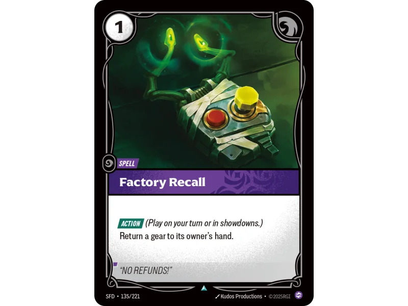 Factory Recall SFD-135 | Spiritforged | ProCards México