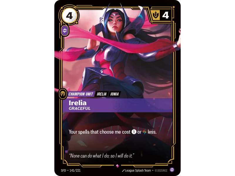 Irelia, Graceful SFD-141 | Spiritforged | ProCards México