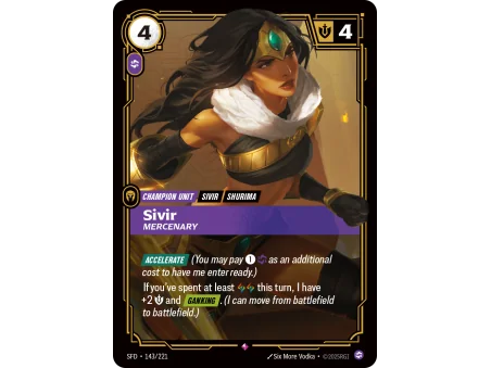 Sivir, Mercenary SFD-143 | Spiritforged | ProCards México