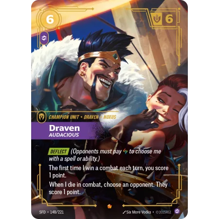 Draven, Audacious SFD-148 | Spiritforged | ProCards México