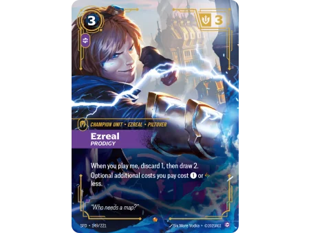 Ezreal, Prodigy SFD-149 | Spiritforged | ProCards México