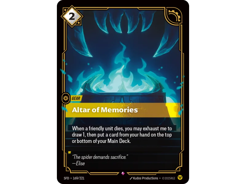 Altar of Memories SFD-169 | Spiritforged | ProCards México
