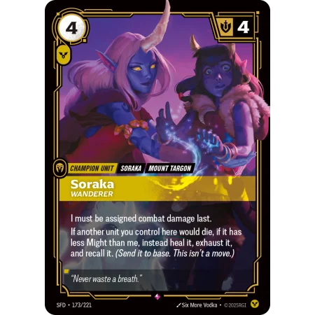 Soraka, Wanderer SFD-173 | Spiritforged | ProCards México