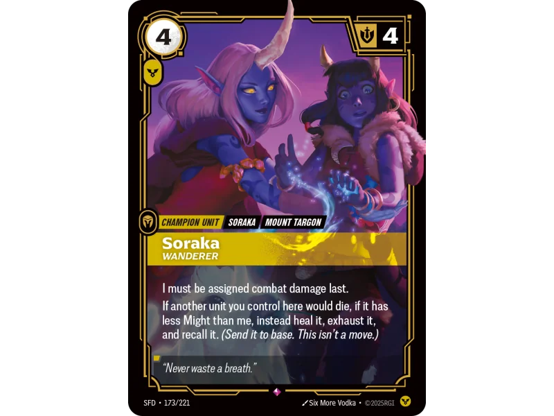 Soraka, Wanderer SFD-173 | Spiritforged | ProCards México