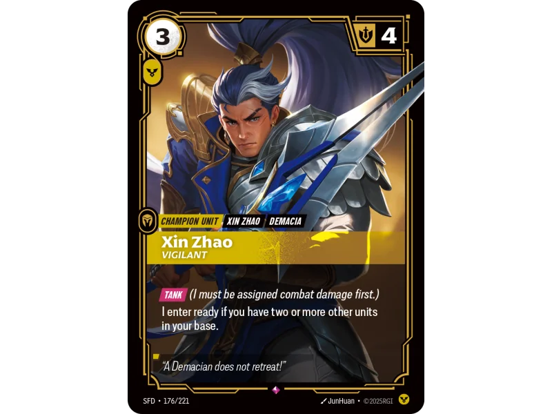 Xin Zhao, Vigilant SFD-176 | Spiritforged | ProCards México