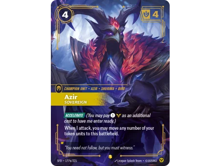 Azir, Sovereign SFD-177A | Spiritforged | ProCards México
