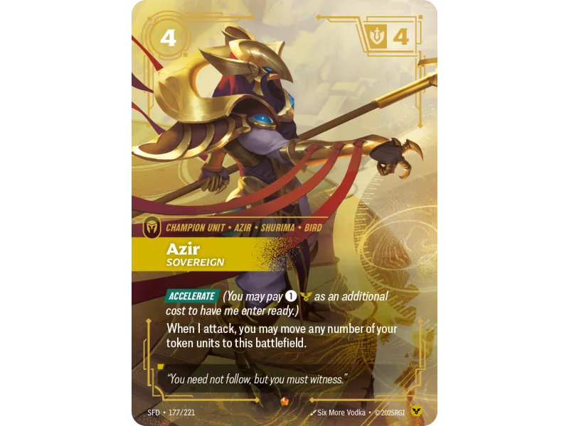 Azir, Sovereign SFD-177 | Spiritforged | ProCards México
