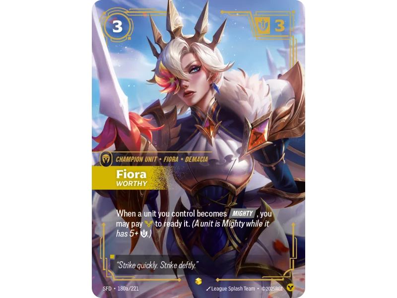 Fiora, Worthy SFD-180A | Spiritforged | ProCards México