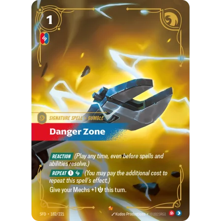 Danger Zone SFD-182 | Spiritforged | ProCards México