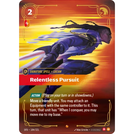 Relentless Pursuit SFD-184 | Spiritforged | ProCards México
