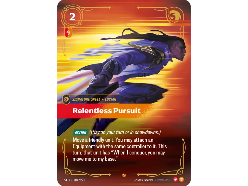 Relentless Pursuit SFD-184 | Spiritforged | ProCards México