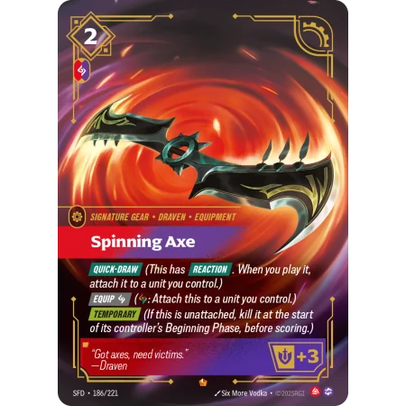 Spinning Axe SFD-186 | Spiritforged | ProCards México