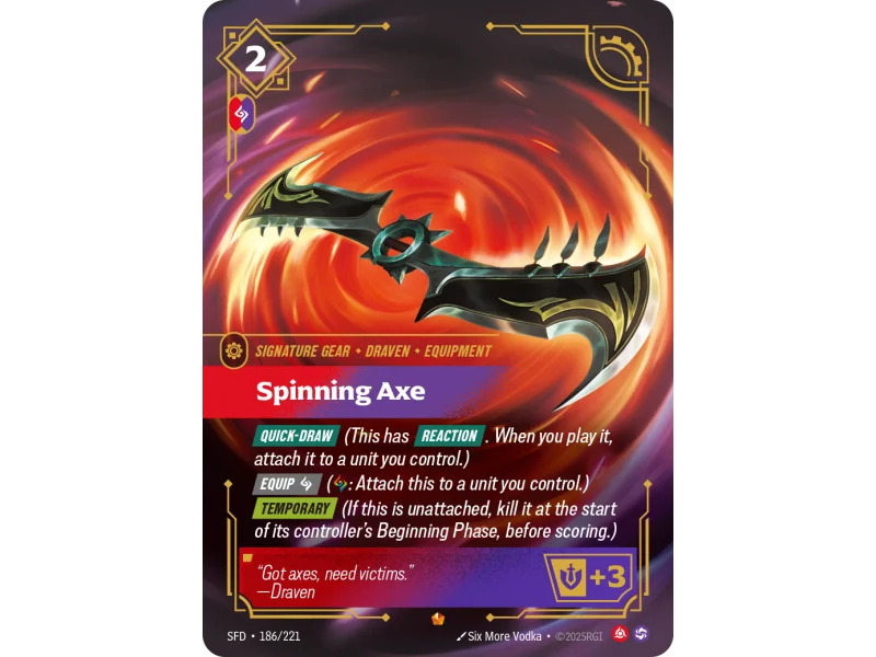 Spinning Axe SFD-186 | Spiritforged | ProCards México