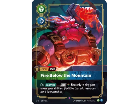Fire Below the Mountain SFD-189 | Spiritforged | ProCards México