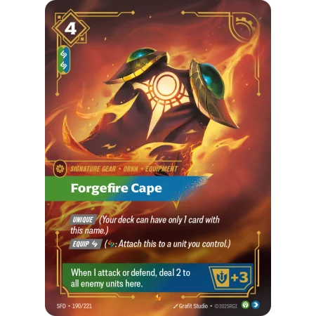 Forgefire Cape SFD-190 | Spiritforged | ProCards México