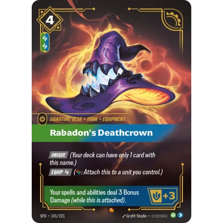 Rabadon's Deathcrown SFD-191 | Spiritforged | ProCards México
