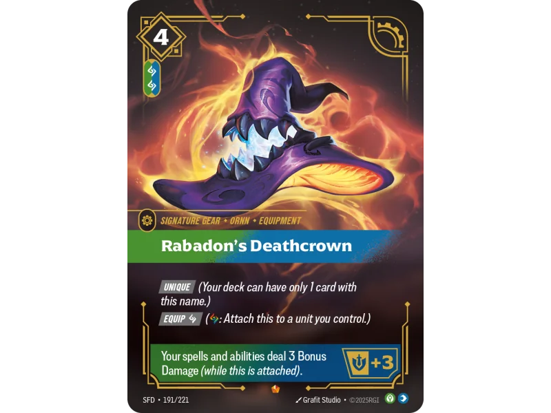 Rabadon's Deathcrown SFD-191 | Spiritforged | ProCards México