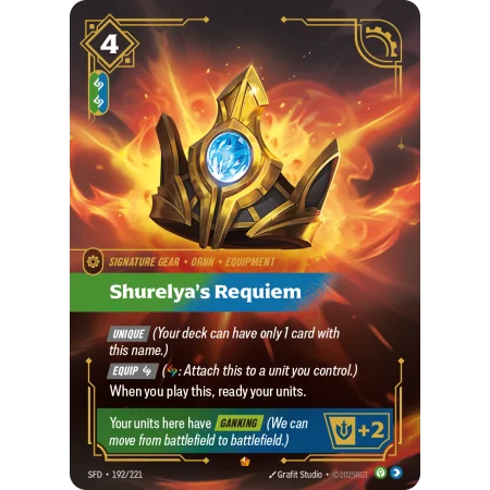Shurelya's Requiem SFD-192 | Spiritforged | ProCards México